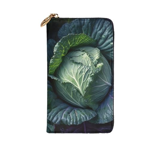 Women's Wallet Clutch Large Capacity Long Wallet Bright Cabbage Leather Ladies Card Phone Holder Travel Purse2