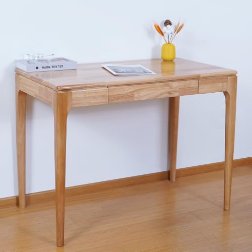 Solid Wood Desk,Study Home Office Desks,Computer Desk for Small Spaces
