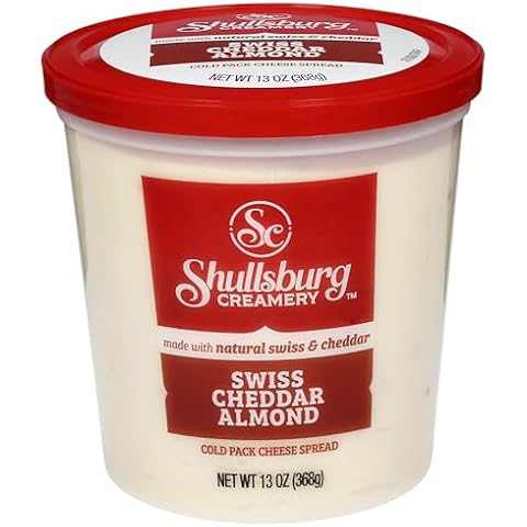 Shullsburg Creamery - Swiss Almond Cold Pack Cheese Spread - 13 oz. Cover