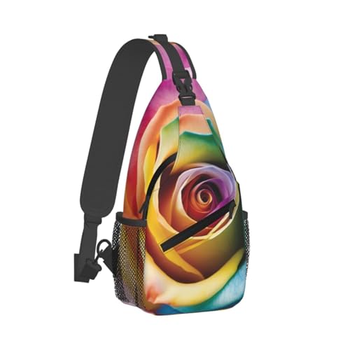 Bolso cruzado de hombro para hombre y mujer, negro miniatura 2
