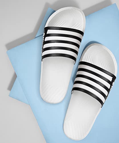 Image of Aqualite AL-191 Men Slides Slipper with Slip-on wear, Comfort and Flat Base Flipflop for dailywear uses.