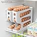 Automatic Rolling Egg Holder, SperinGeen Egg Organizer Storage for Refrigerator, Space Saving Container, Dispenser for Fridge - Only for "LARGE" Sized Eggs
