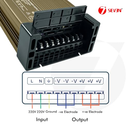 7SEVEN® SMPS 12v Power Supply 50amp 600w Weather Proof Rainproof Suitable for LeD Signage, Strip Light, Decorate Lite, Surveillance CCTV Camera &... - Image 5