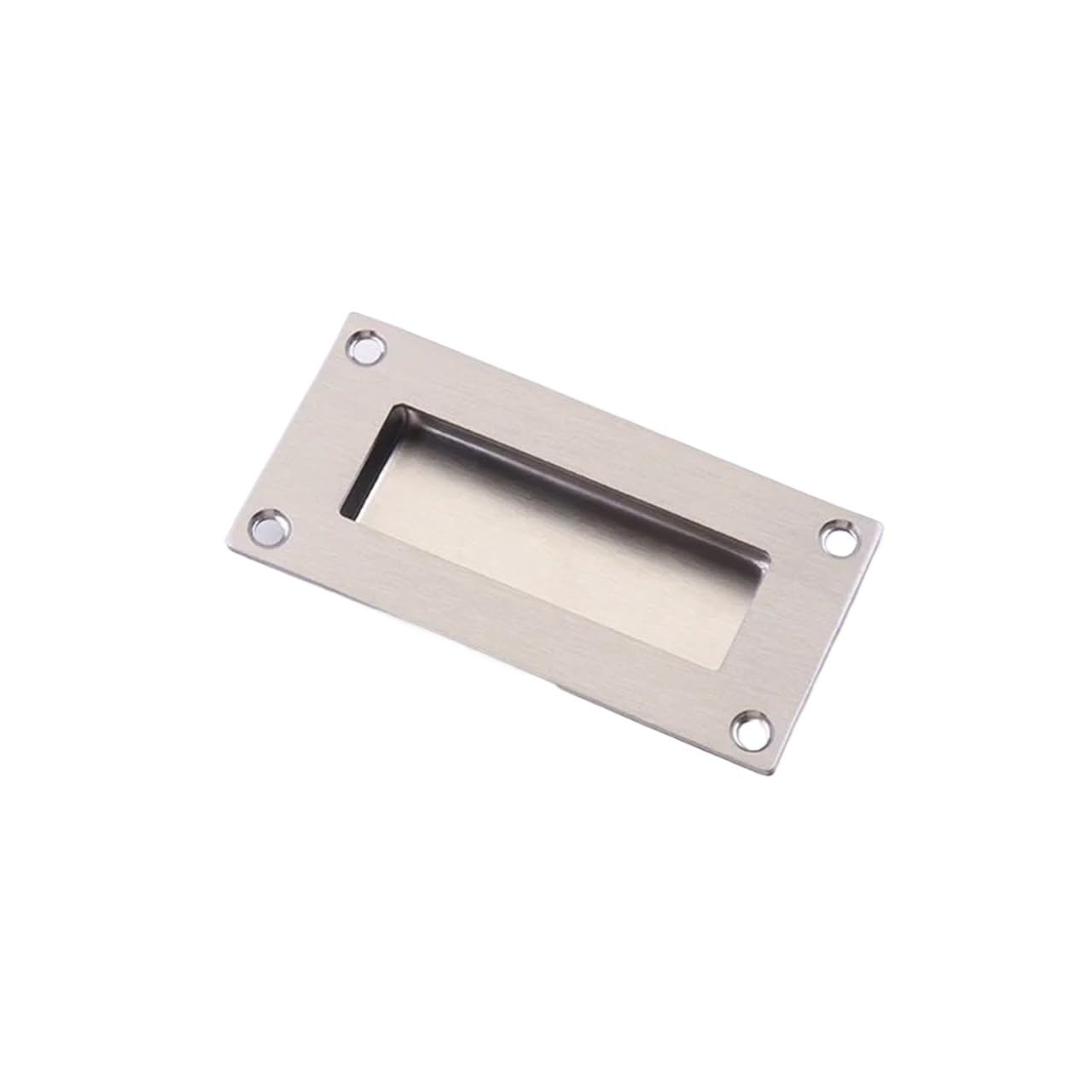 EKalgretrA Recessed Sliding Handles Concealed Pull Handle Sliding Door Inline Invisible Cabinet Drawer Fastener Embedded Stainless Steel(102X51-2)