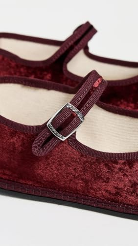 Women's Mary Jane Satin Velvet Flats4