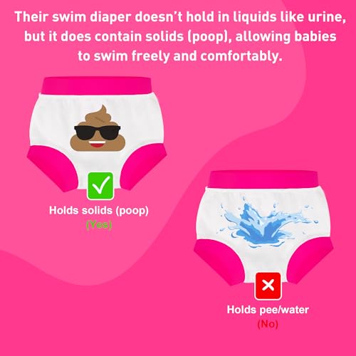 Image of BIG ELEPHANT Baby Swim Diapers 3-Pack, Reusable Swimming Diapers