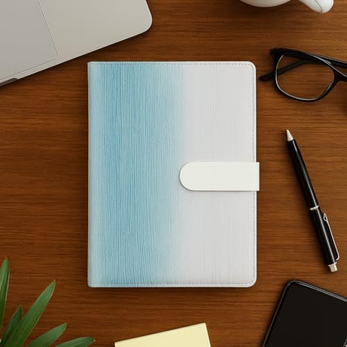 Image of A5 Journal Notebook Diary for Men Women | Office Journal Diary Notebook with Magnetic Flip Lock (200 Ruled Pages, 6 x 8.5 Inches, 80 GSM) (Gradient Blue)