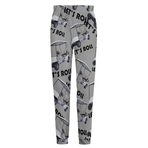 Let's Roll Golf Cart Men's Pajama Pants Soft Lounge Pants PJ Bottoms for Sleeping4