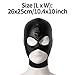 CHICTRY Adult Balaclava Full Cover Hood Mask Open Eyes Mouth Face Mask Hooded Headgear Catsuit Accessory Couple Flirting Tool Black M One Size