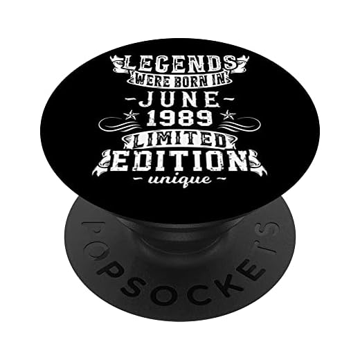Cumpleaños Junio 1989 Edición Limitada Regalo Legend June PopSockets PopGrip Intercambiable