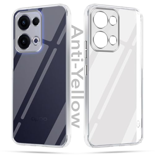 Image of Jkobi Lifetime Anti-Yellow Clear Back Cover Case for Oppo Reno13 5G | Oppo Reno 13 5G (Sleek Hard Crystal | Shockproof and Camera Protection)