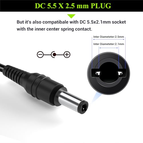 Image of Facmogu 24V 5A Power Adapter, 120W 110-240V AC to DC 24V Transformer, 24 Volts DC Power Supply for LED Light, 120W Switching Transformer 5.5x2.5mm & 5.5x2.1mm DC Plug Converter