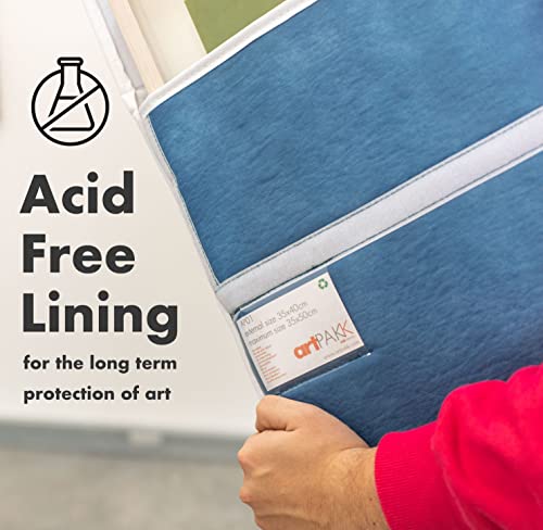 ARTPAKK Art Bags A4 (AP01-35 x 40cm), Strong • Shock-Absorbent • Reusable • Non-Toxic • Waterproof • Acid-Free Lining - Image 4