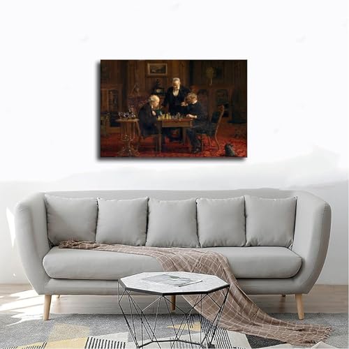 Poster Chess Players Thomas Eakins pour raviver un mur vide - 4
