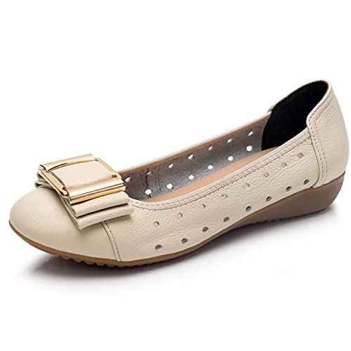 JOEupin Women’s Flats Comfortable Flats Shoes Women Cute Dressy Bow Ballet Flats for Women