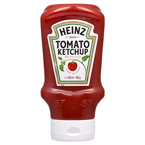 Heinz - Tomato Ketchup - Lot De 2 Bouteilles Tête En Bas De 460 G