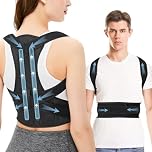 UIOF Posture Corrector Men and Women, Breathable Back Support Belt for Neck Shoulder Pain Relief, Adjustable Back Brace Posture Corrector, Comfortable Posture Straightener