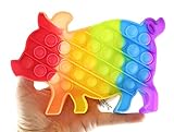 Curious Minds Busy Bags 1 Pig Farm Animal Theme Bubble Pop Fidget Toys - Silicone Push Poke Bubble Wrap Fidget Toy - Press Bubbles to Pop - Bubble Popper Sensory Stress Toy OT (1 Pig)