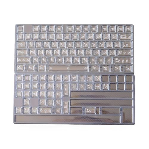 114 Keys personnalisées transparentes touches rétroéclairées pour clavier 61 98 104 108 touches