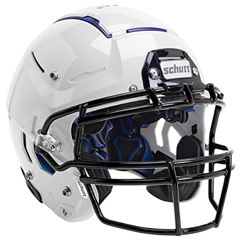 Schutt F7 VTD Collegiate Varsity Football Helmet (Facemask NOT Included), White, Large