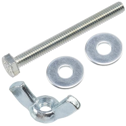 AERZETIX - Kit ensemble de 25 écrous papillons à oreilles M4 + 50 rondelles plates larges pour...