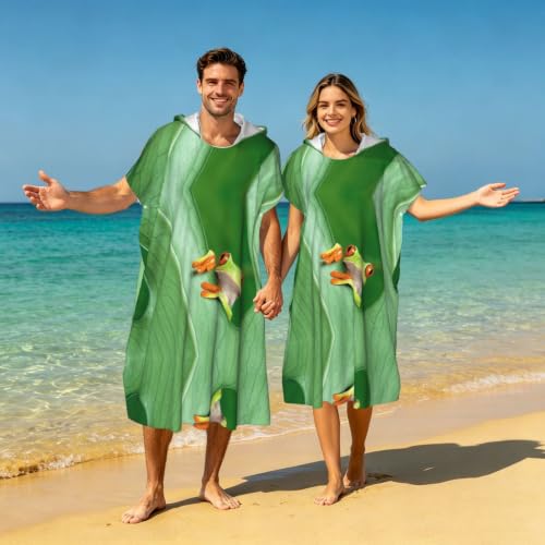 Peignoir à langer en microfibre grenouille pour serviette bain légère