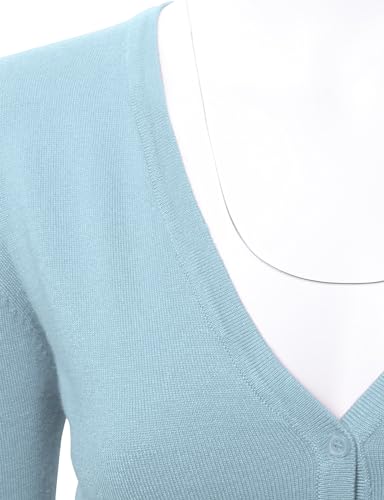 Image of Allsense Women's Long-Sleeve V-Neck Cardigan Sweater | Button Down, Lightweight Soft Knit