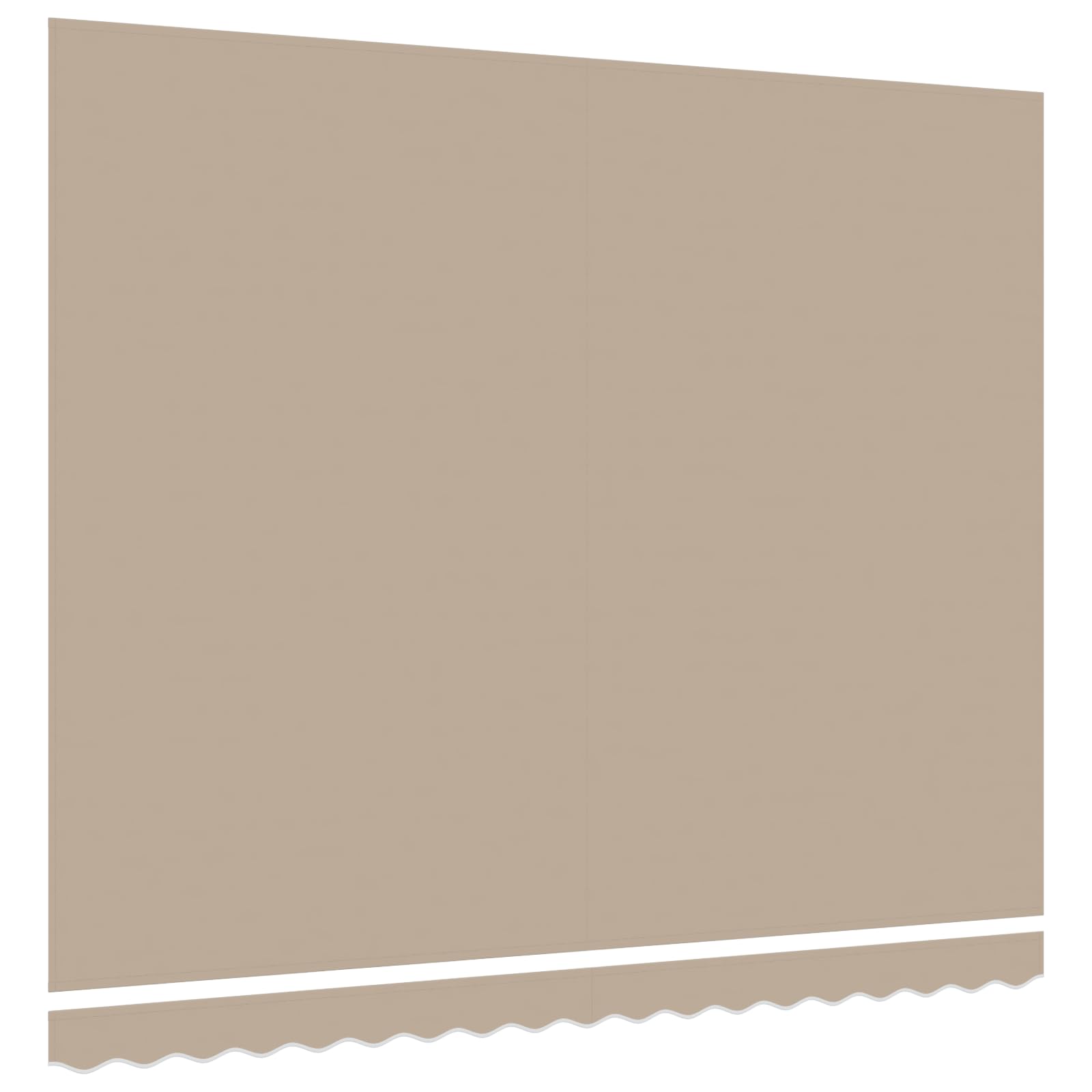 Tomostar Toile de Remplacement Store Banne, Toit de Rechange Tissu de Remplacement pour Auvent Cadre de 4x3 m Beige