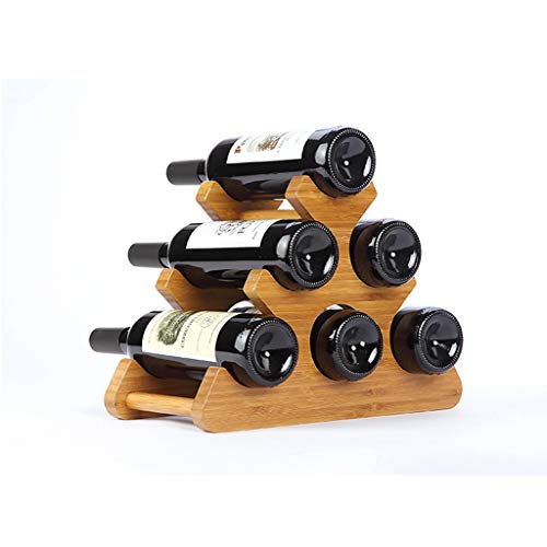 Soporte para Vino de Bambú para 6 Botellas miniatura 6