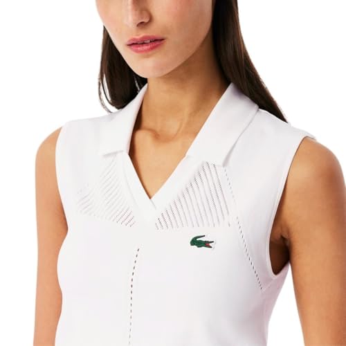 Lacoste Women's Sport Sleeveless Stretch Knit Tennis Polo Shirt2