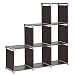 SONGMICS 3-tier Storage Cube Closet Organizer Shelf 6-cube Cabinet Bookcase Dark Brown ULSN63Z