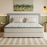 King Size Mattress, 14 Inch Hybrid King Mattress in a Box, Medium Firm Memory Foam Mattress, with...