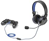 Snakebyte Head Set 4 - On Ear Stereo Headset for Gaming Consoles with detachable Mic, Inline Control, Wired 3.5Mm Headphone for Use with PC, Laptop, Xbox One, Switch, PS4 - PlayStation 4