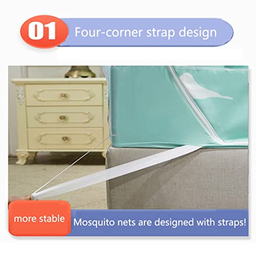 Moustiquaire lit baldaquin 150x200 maison de jeu de princesse