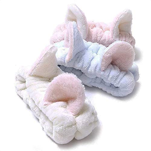 3-PCS-Women-Ears-Headbands-Cute-Make-Up-Plush-Cat-Headband-Soft-Stretch-Fuzzy-Cosplay-Costume-Hair-Accessories-Wash-Face-Shower-Cosmetic-Cloth-Headwrap-Kit-for-Fashion-Adult-Women-Teen-Girls-Kids