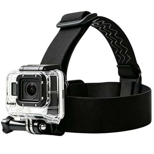 Image of VVHOOY Action Camera Head Strap Mount for Gopro Hero 5 /4 /AKASO /APEMAN /DBPOWER /EKEN and more 1080P 4K Sports Camera