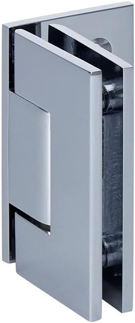 CRL Junior Geneva 044 Series Polished Chrome Wall Mount Offset Back Plate Hinge