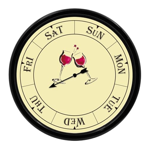 Presentastic Gifts for Grandma, Day of The Week Clock, Unique Retirement Gifts, Wall Clock for Seniors Grandparents Funny Living Room Decor