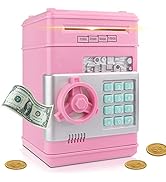 Salvadanaio Elettronico A Forma Di Dinosauro - Con Luce, Musica E Sblocco Impronta/Password, Per Bambini - Foto 6