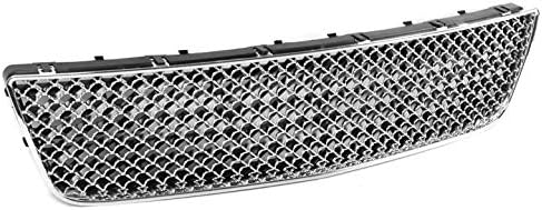 Mesh Style Front Bumper Lower Grille Chrome Compatible with 2006-2013 Chevy Impala /2014-2015 Impala Limited