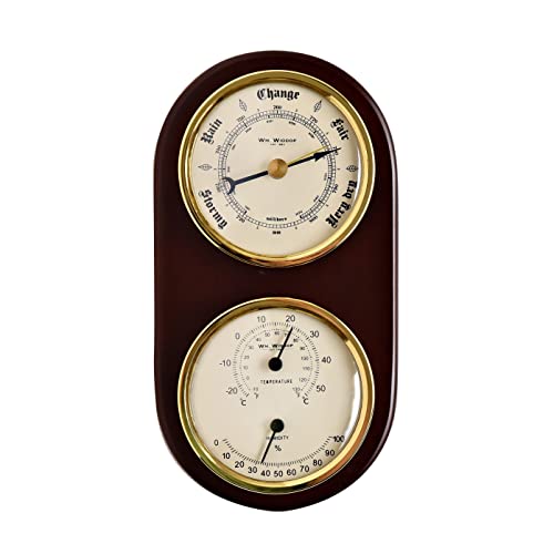 Wm. Widdop Wooden Barometer Thermometer & Hygrometer