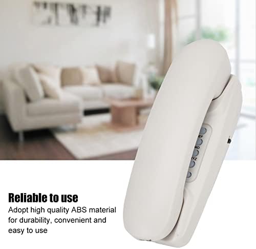 Miniatura 4 de Teléfono fijo de montaje en pared, uso doméstico del hotel sin pantalla Teléfono fijo, escritorio y montaje en pared Teléfonos con cable, con flash,