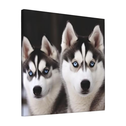 Poster Husky sur toile de décoration murale maison salon et bureau