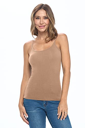 Image of Natural Uniforms Women's Camisole Tank Top-Breathable Cotton Stretch