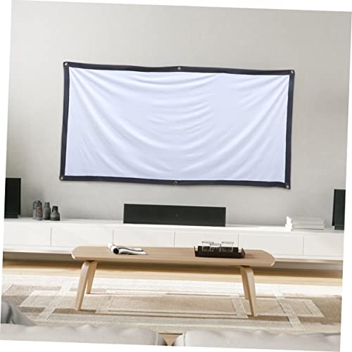 Set portátil de pantalla para proyector POPETPOP de 120 pulgadas, antideslizante, plegable para uso en interiores y exteriores, incluye bolsa de transporte miniatura 6
