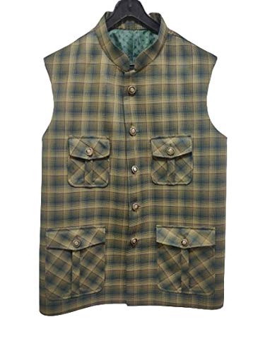 Image of drathore checkered waistcoat
