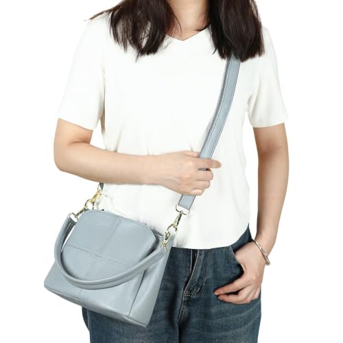 Image of MASIWEI Genuine Leather Crossbody Bag for Women Small Purse Hobo Handbag