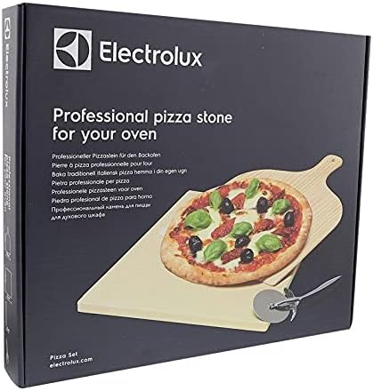 Pietra refrattaria per pizza E9OHPS1-380 x 333 mm set composto da pietra  refrattaria Electrolux 9029797983 paletta di legno e rotella in acciaio  inox lencicol Pietre da forno Placche e griglie