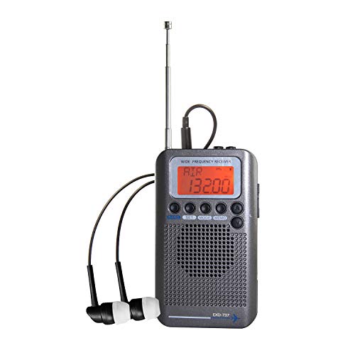 EXMAX Air Band Radio Receiver FM/AM/SW/AIR/CB NOAA Weather Alert Radio Full Band Hand-held