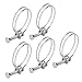Double Wire Hose Clamp Adjustable Stainless Steel Wire Tube Clip 5PCS High Strength for Industrial Domestic Use 304 Stainless Steel (50-60mm)
